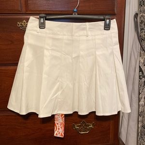 Pleated mini-skirt